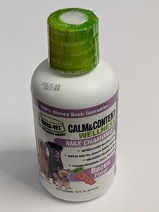 Liquid-Vet Calm & Content Wellness Max Chamomile Bacon Flavor 16 fl oz