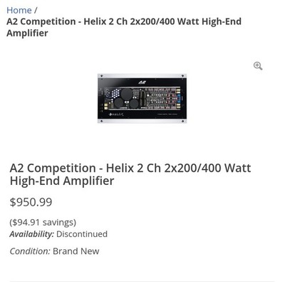 Helix A2 Competition SQ Amplifier High-End