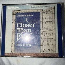 Closer Than Ever: Vocal Score 1990 Vintage Rare 2 CD Set Original Cast Recording