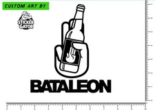 Bataleon Snowboards Beer 3 Finger Salute Die Cut Sticker Decal 6.25" x 5.8" tbt