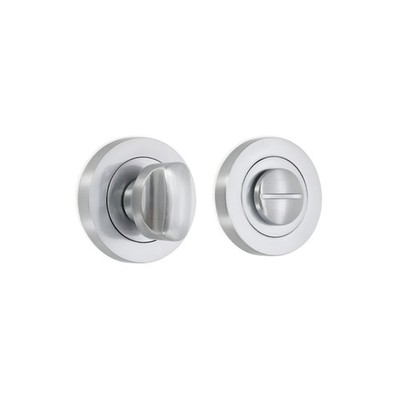 Daumen Dreh & Entriegelung Bad Sichtschutz WC Schloss Satin Chrom WC Türriegel
