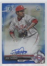 2017 Bowman Chrome Prospect Blue Refractor 53/150 Jose Taveras #CPA-JT Auto 2f9
