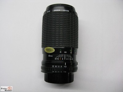 Sigma Zoom-Objektiv Nikon Ai-S Bajonett Macro multicoated 80-200 / 4,5-5,6 lens