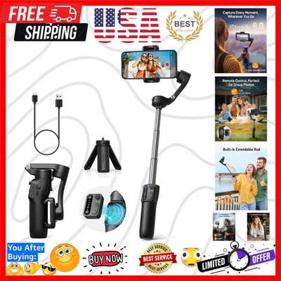 iSteady X3 SE Plus Gimbal Stabilizer for iPhone, 3-Axis Phone Gimbal with Det...