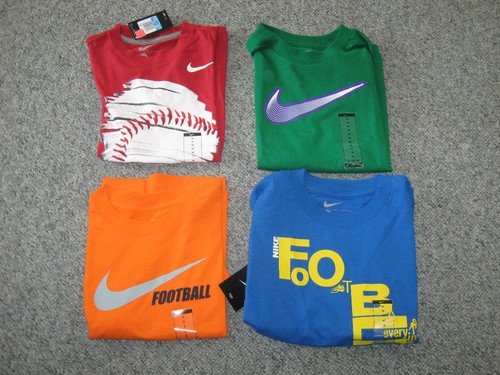 NIKE Boy's T-Shirts, Cotton/Blend, Short& Long Sleeve,NWT,MSRP-$18-$24 - Picture 2 of 69