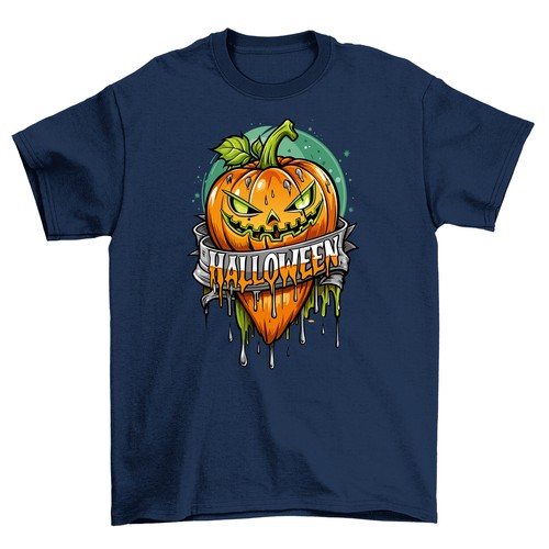 Pumpkin Power! Halloween_296 Funny Pumpkin T-shirt - Unisex, 100% Cotton, Scaril - Picture 3 of 46