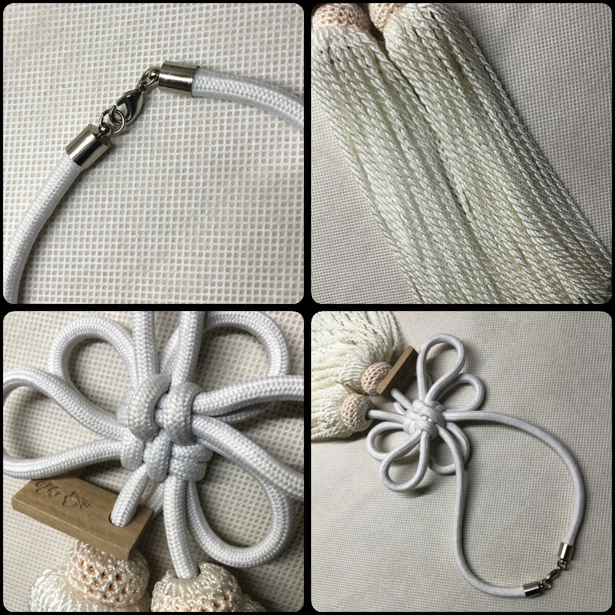 JDM Junction Produce Purple JP Kintsuna Fusa Kiku Knot For Car Rearview