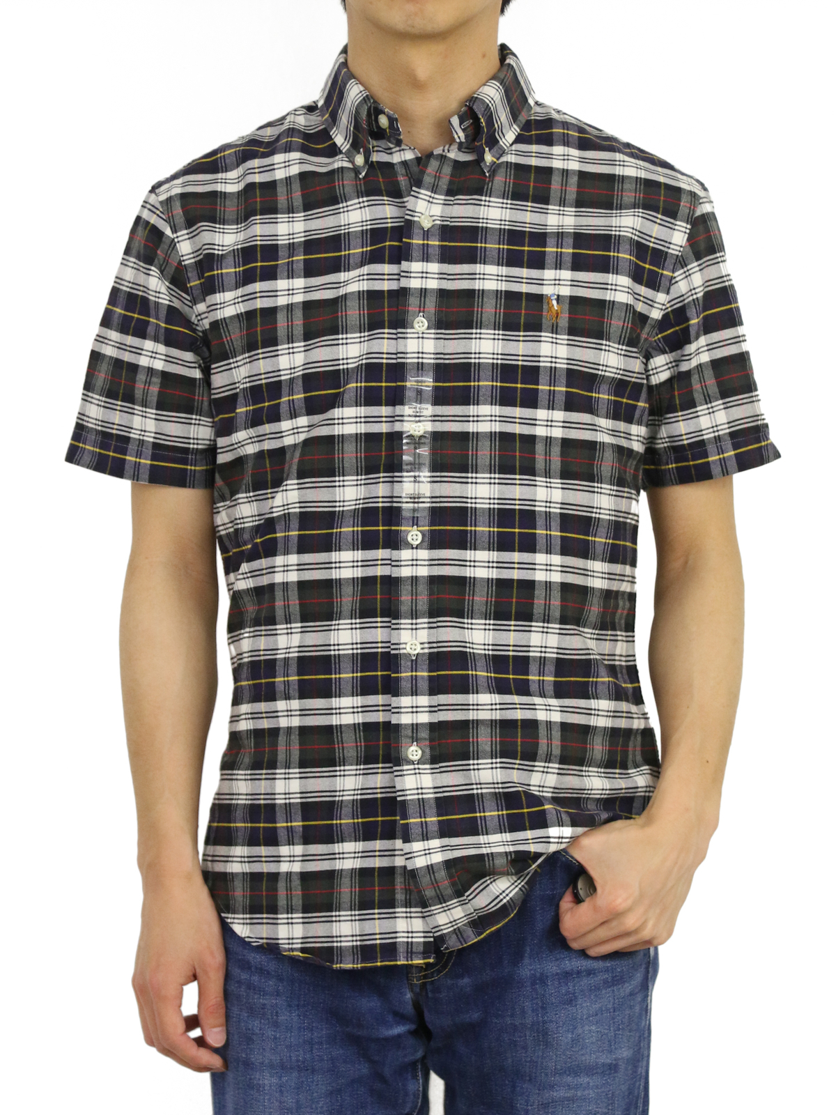 Приталенная рубашка Polo Ralph Lauren с коротким рукавом и пуговицами в клетку