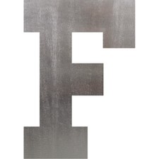 Letter F Steel Cut Out Metal Art Decoration