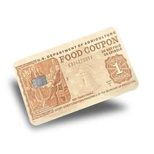 Vintage Food Card  Credit Card Skin/Credit Card Sticker- Food Card Skin/Sticker
