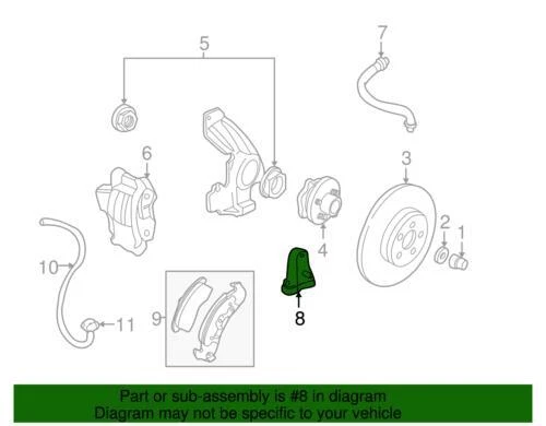 Sensor de velocidade de roda ABS genuíno GM 1991-2005 Chevrolet Cadillac Pontiac 19259629 - Imagem 2 de 2
