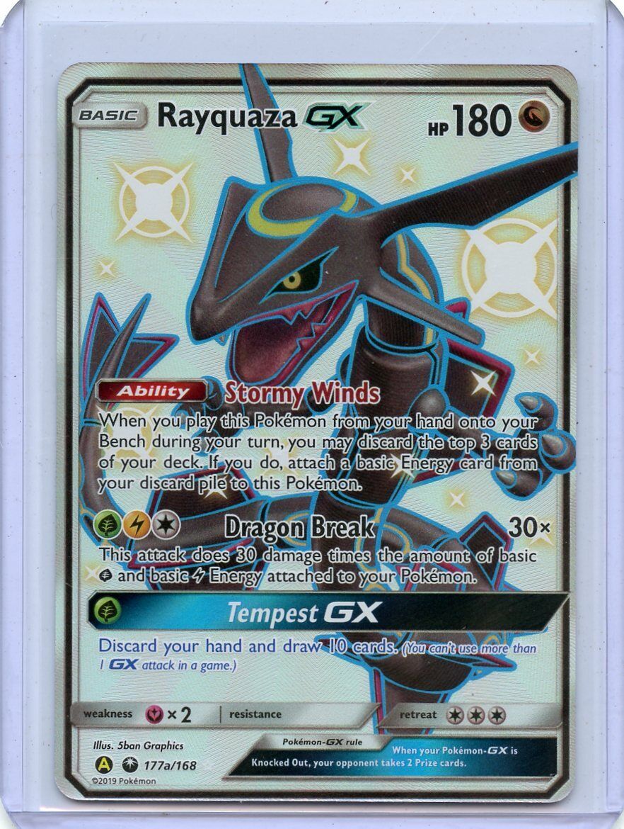 Shiny Rayquaza GX #177A | Pokemon Hidden Fates Premium Box | BGS 9.5 Gem  Mint