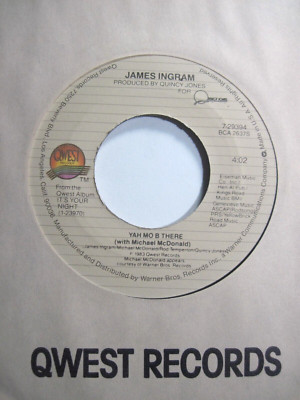 JAMES INGRAM * 45 * Yah Mo B There * 1983 * USA NOS * UNPLAYED scuff * NM/MINT