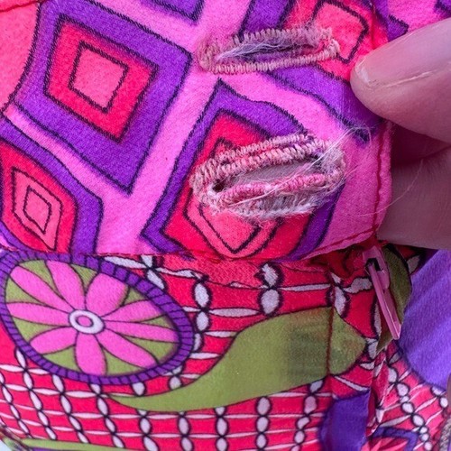 Vintage 60er 60er Psychedelic Mod Hippie Hose Bluse Set Vintage 10 kleiner Fehler - Bild 6 von 8