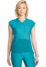 Aquaturque Cherokee Scrubs Infinity GNR8 Kinetic Wrap V Neck Top IN645A AQTR
