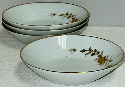 オールドノリタケ　金色の鉢 4 Noritake NINON GOLD ROSES 5 1/4