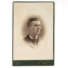 Wayne County Man Cabinet Card c1890 ID'd Wooster Ohio Alex Austin Portrait D2255