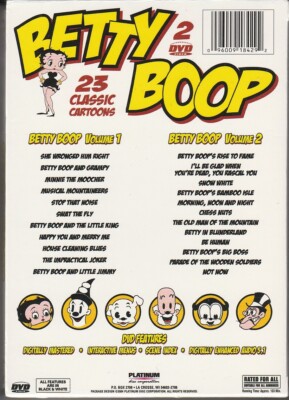 Betty Boop 2 dvd disc set - 23 Classic Cartoons - original Max