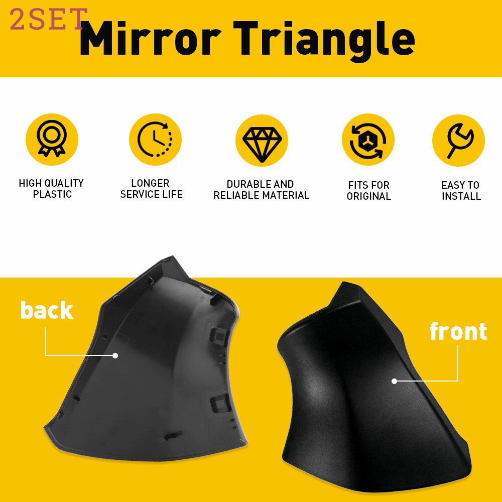 2set Passenger Side Rearview Mirror Triangle Base Cover For Toyota Highlander 20