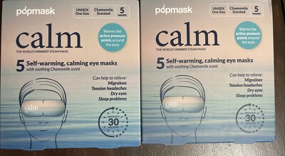New Popmask Calm Self-Heating Eye Mask - Chamomile - 10ct
