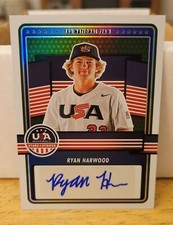2023 Panini USA Stars & Stripes RYAN HARWOOD Auto 15U National Team Autograph