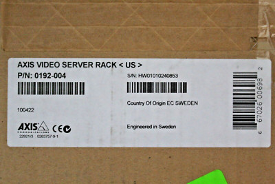AXIS VIDEO SERVER RACK US> 0192-004   Video Server Rack Modular Expansion Base