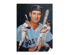Ted Williams Boston Red Sox MLB Baseball Outfielder Art Print 1AM3