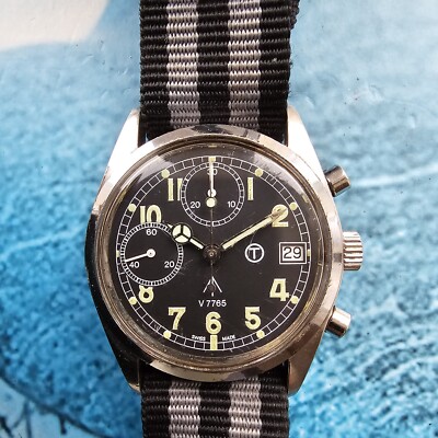 Ollech & Wajs V7765 Military Chronograph Men's Wristwatch | eBay