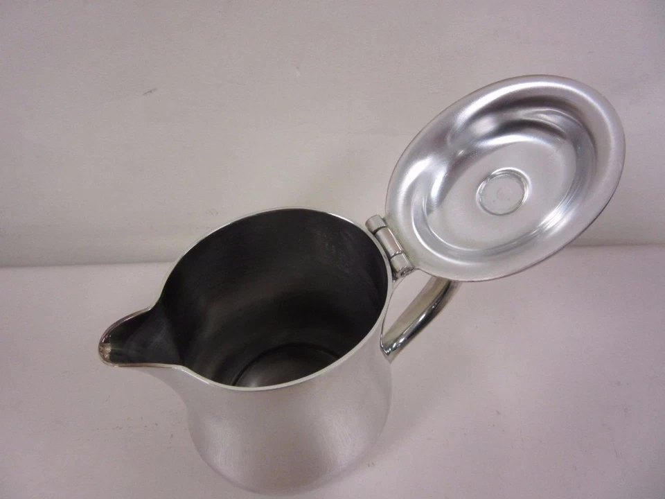 Sant Andrea Italy Creamer Silver Plated With Flip Lid 5" Tall 10 oz - Image 2 of 4