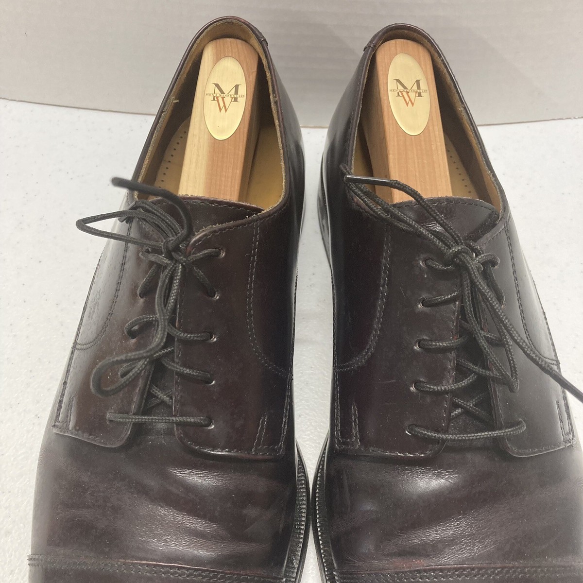 Cole Haan City Dress Shoes Mens 10 D Brown Cap Toe Oxford 