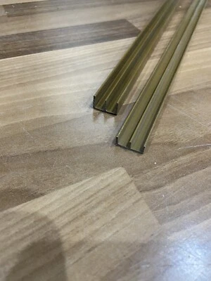 STEVEO 3’ (91cm) Glass / Vivarium Track Set Teak Brown 17mm Wide Suit 4/6mm Glass