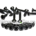 (20) Black Pickguard / Cavity Cover Screws - For Fender Strat Tele Bass Guitar