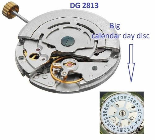 New ! Seagull DG 2813 Watch Movement 3 Hands Automatic Big Calendar Disc |  eBay