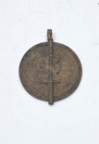 Beads African Brass Coil Round Large Disc