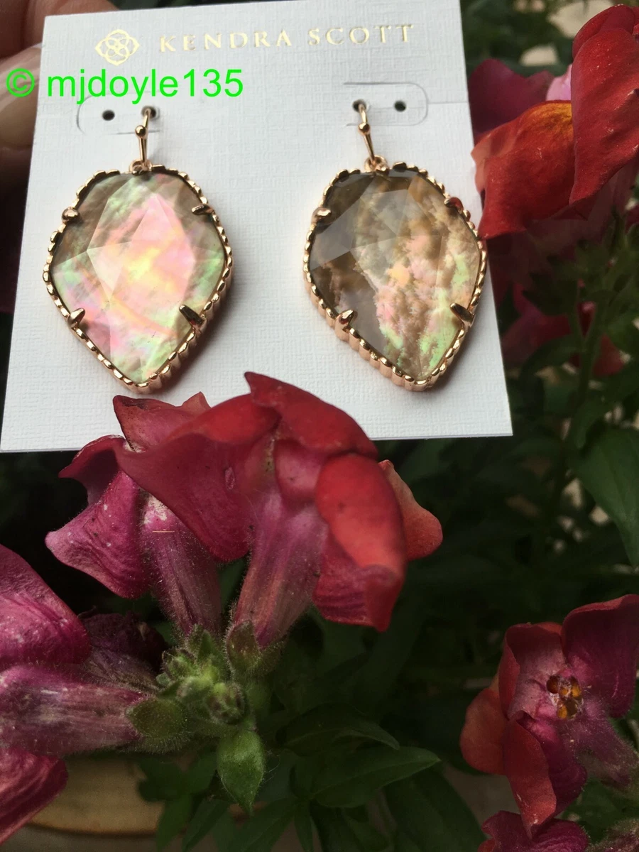 Kendra scott brown top mother of pearl