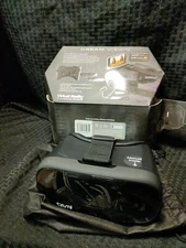 Dream Vision VR Virtual Reality 360 Smartphone Headset Earbuds iOS Android Black