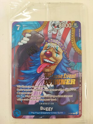 One Piece Card Game - Buggy P-084 Release Event Winner - Sealed | eBay