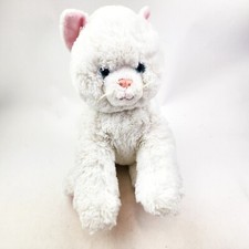 Build a Bear White Cat Blue Eyes Plush November 2012 Retired BABW