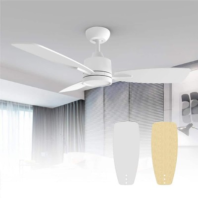 TALOYA Ceiling Fan W/ Light 42'' Reversible Blades Integrated LED Propeller White