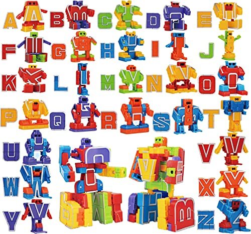 JOYIN 26 Letrabots Alfabeto Lettera Robot Giocattolo per Bambini Letra (D3D)