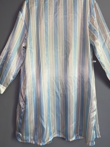 Pale Blue Pink Stripe INNER MOST by Sears Robe Possible Vtg - Picture 12 of 12