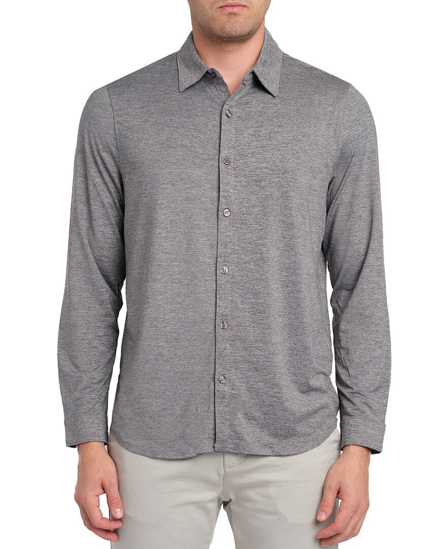 Рубашка Zachary Prell Мужская серая M