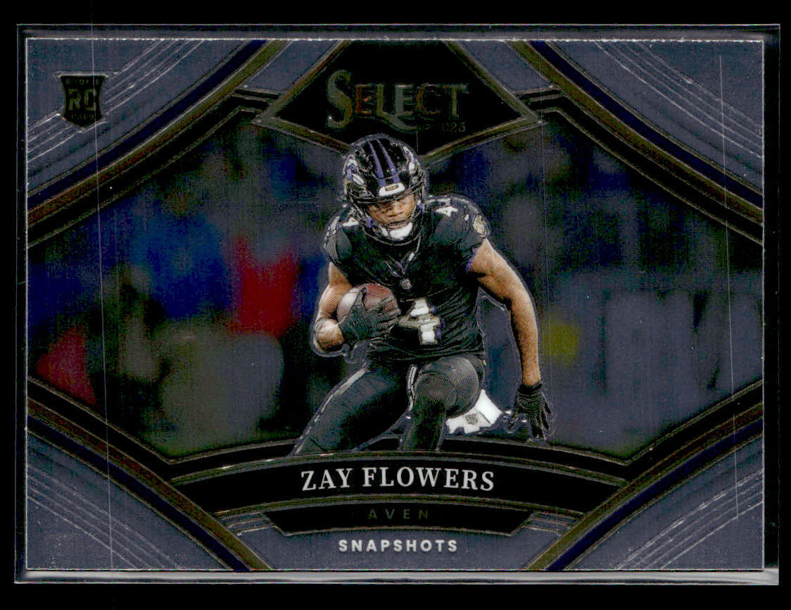 2023 Panini Select #SS-ZF Zay Flowers Snapshots Card Baltimore Ravens