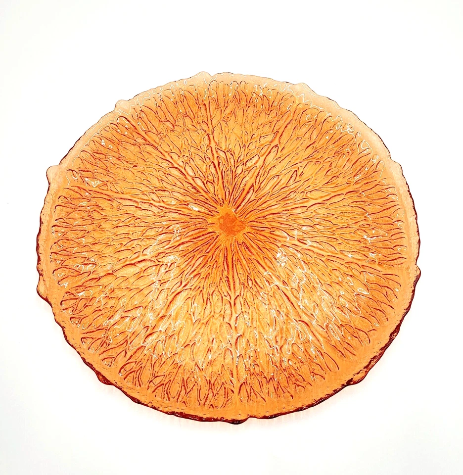 Williams Sonoma цитрон стекла зарядное устройство пластины цитрусовый оранжевый 13» набор из 4 новый - Изображение 2 из 4