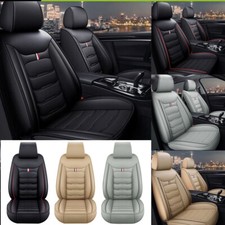 For Nissan Car Seat Covers 2pcs Front Seats Leather Chair Cushion Protector Pad