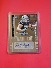 2014 Panini Contenders Zack Martin Auto No. 189 Playoff Ticket 51/199 TopLoaded 