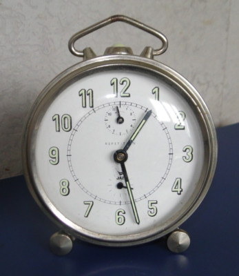 Alter Wecker JAZ Modell Repetition hinten hohl Vintage 1960 1970