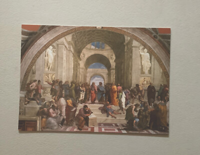 1 Postkarte, Platon und Aristoteles, Schule von Athen, Philosophie, Neu