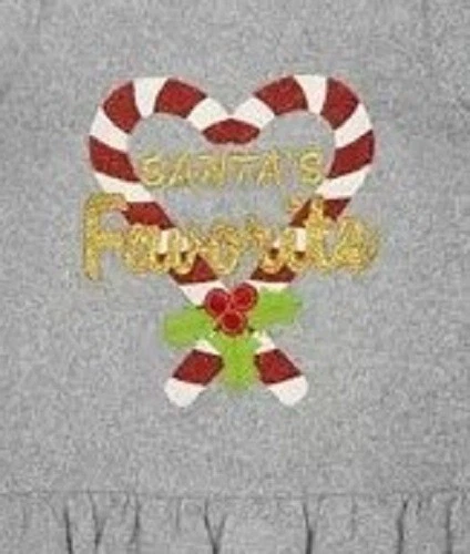 EDIÇÕES RARAS Leggings Infantis 2T, 4T Natal Candy Cane Applique 2 Peças SeT Novo com etiquetas - Imagem 2 de 2