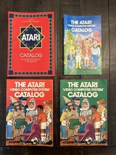 LOT of 4 Atari Video Computer System Catalog 1980/81 Green, Blue, Red